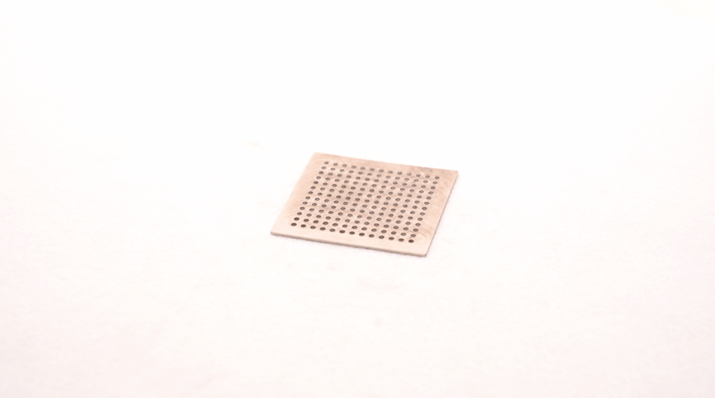Micro hole laser cutting