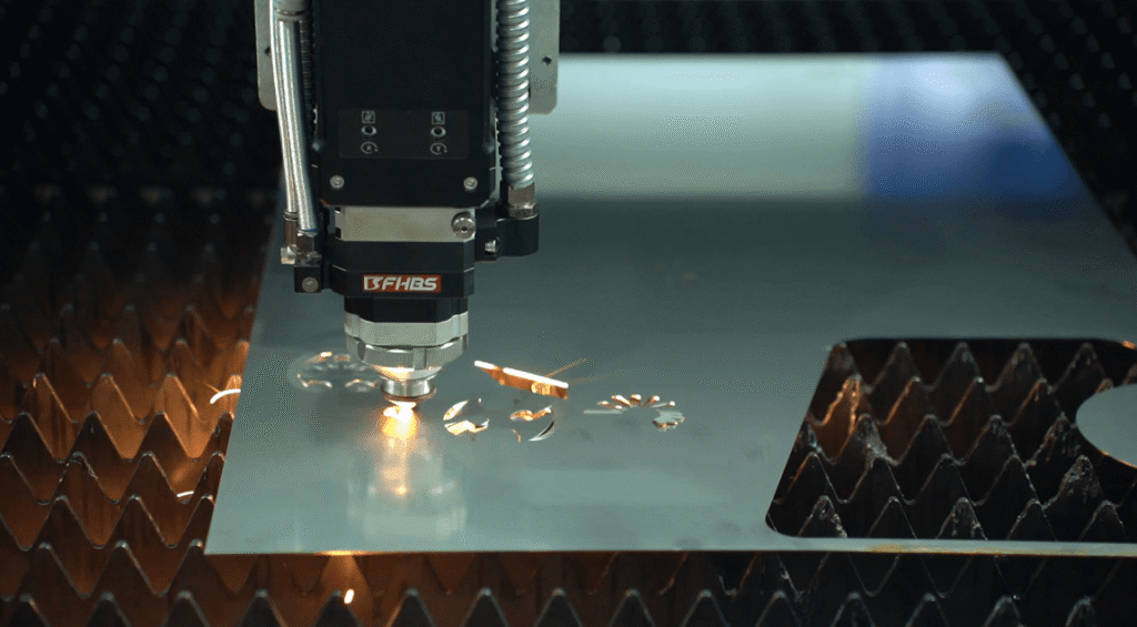 Metal laser cutting process