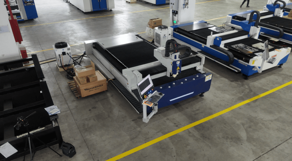 Industrial fiber laser cutter factory
