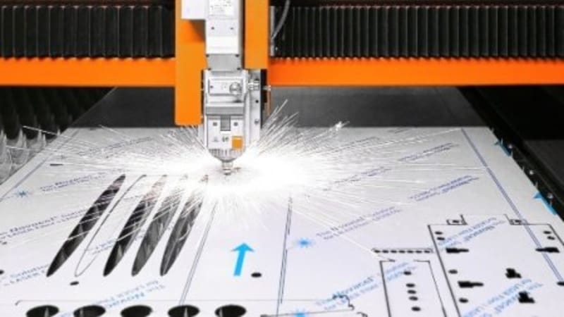 full speed laser cutting with protective film