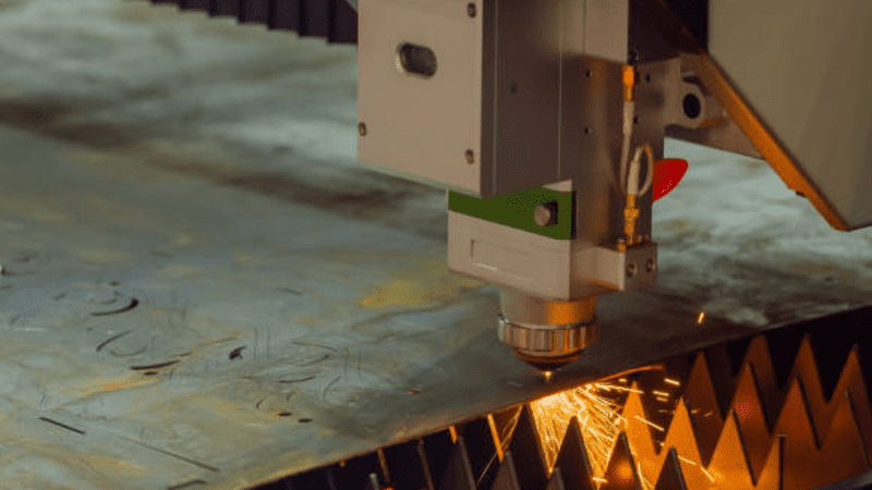 upper surface laser cutting