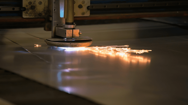 Laser Cutting Machine Working