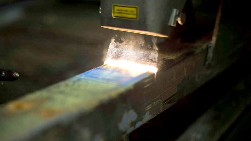 Steel Rust Cleaning using Fiber Lasers