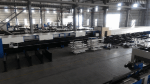 Baison laser cutting machine manufacturing factory workshop.