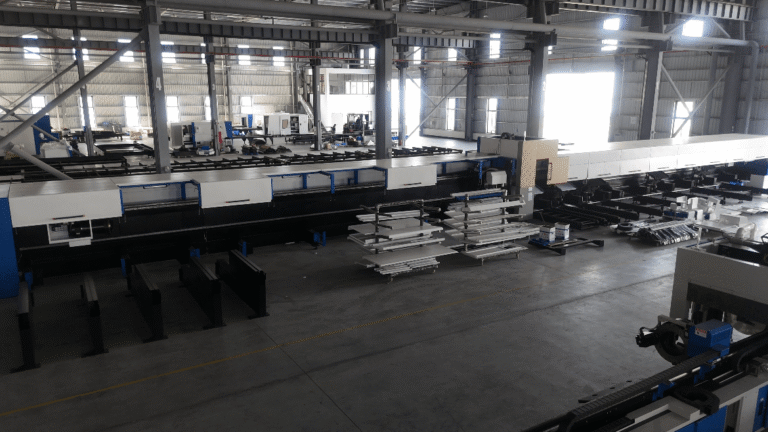Baison laser cutting machine manufacturing factory workshop.