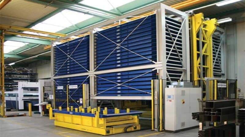 warehouse system of fiber laser cutter