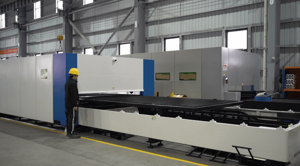 Vibratory stress relief (VSR) treatment for industrial machine bed