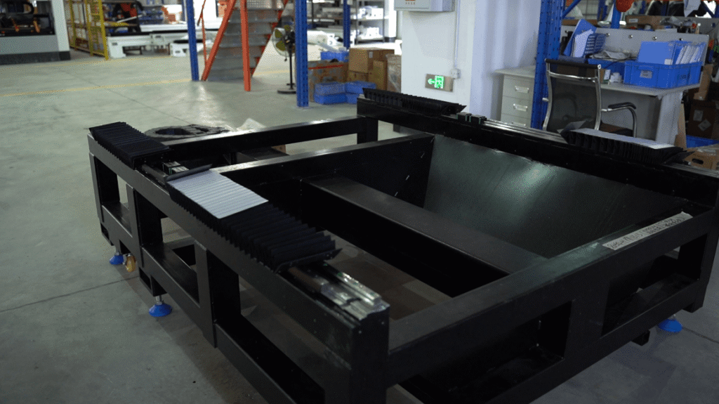 Assembly and testing of finished laser cutting machine