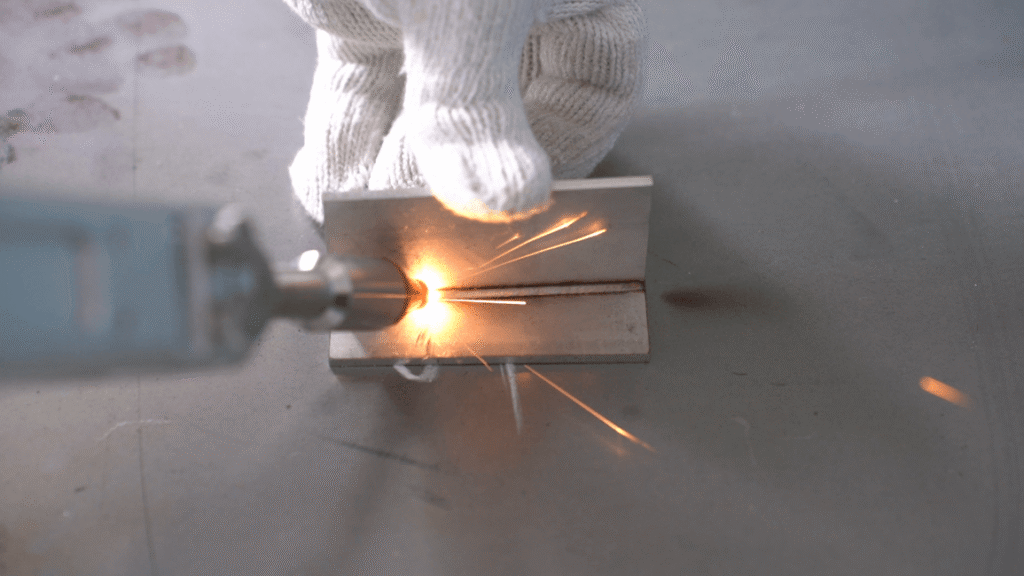 Backstep welding for thin sheet butt joint