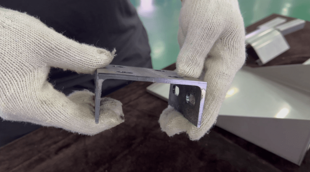 Metal channel cut