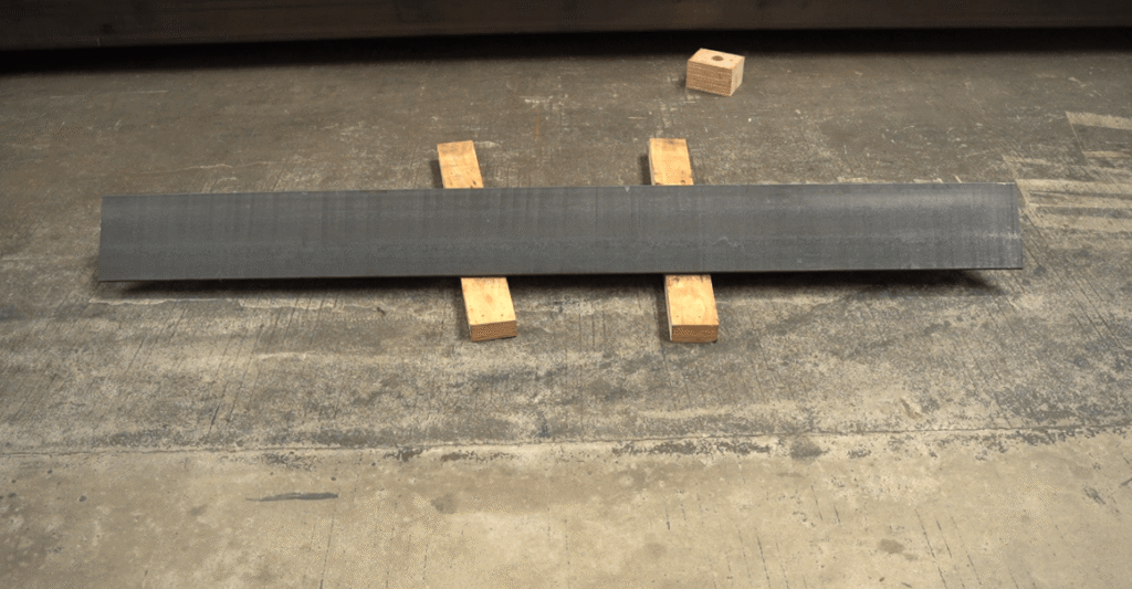 Clean steel angle bar after laser cleaning