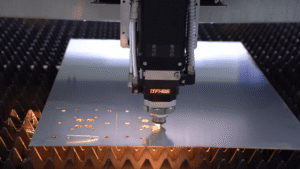 High speed laser cutting steel