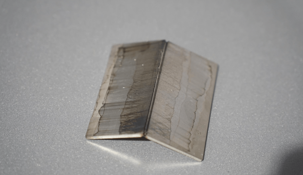 Laser welding sample