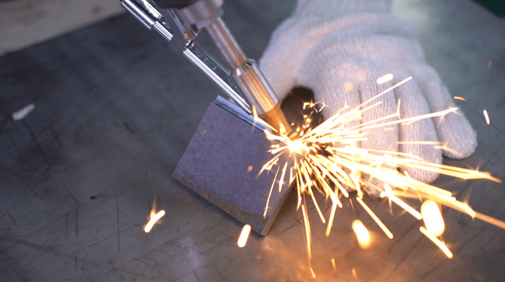 Laser welding steel