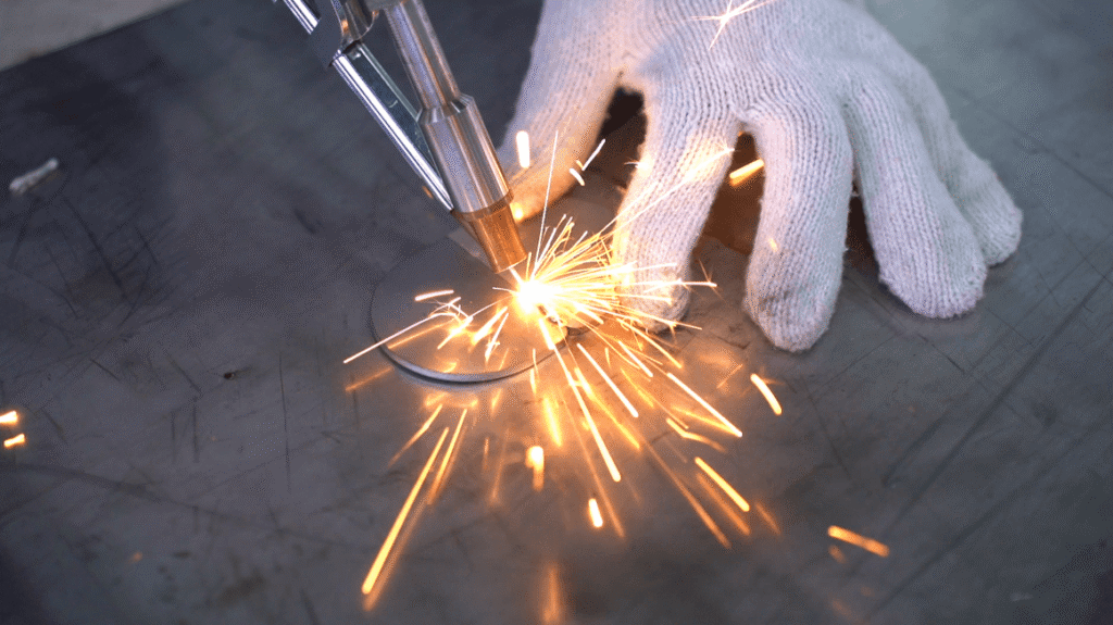 Laser welder pipe welding