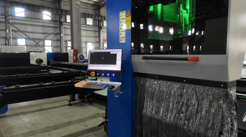 Baison CNC control panel with FSG6000 interface.