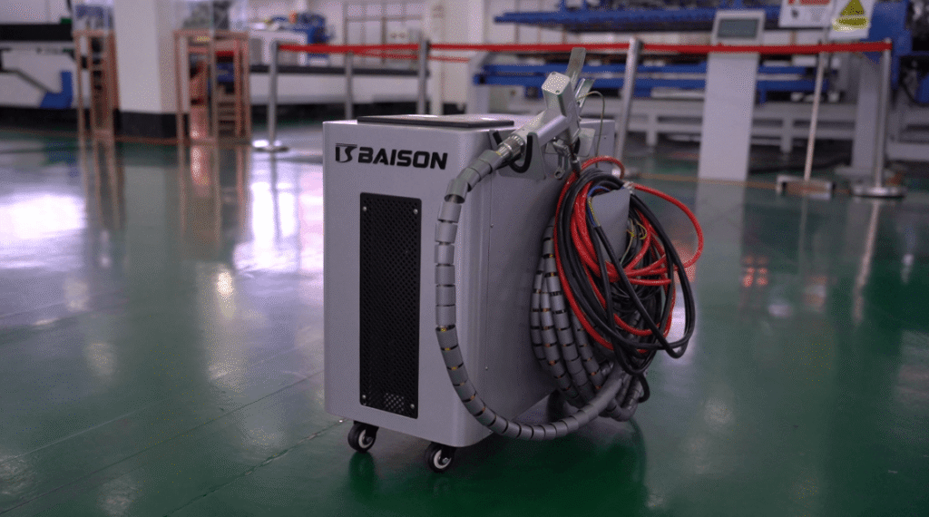 BAISON handheld laser welding machine with cables in factory