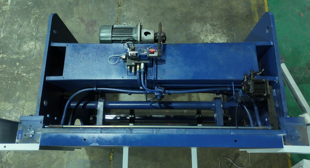 CNC bending machine power system top view