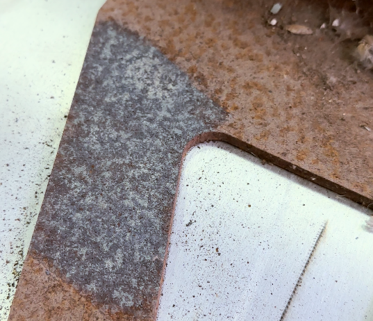 Baison laser cleaning on metal sheet