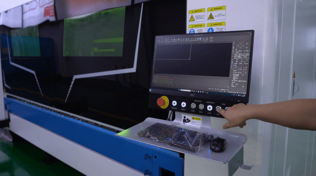 Operating Baison CNC laser panel: click to get custom special steel parameters.