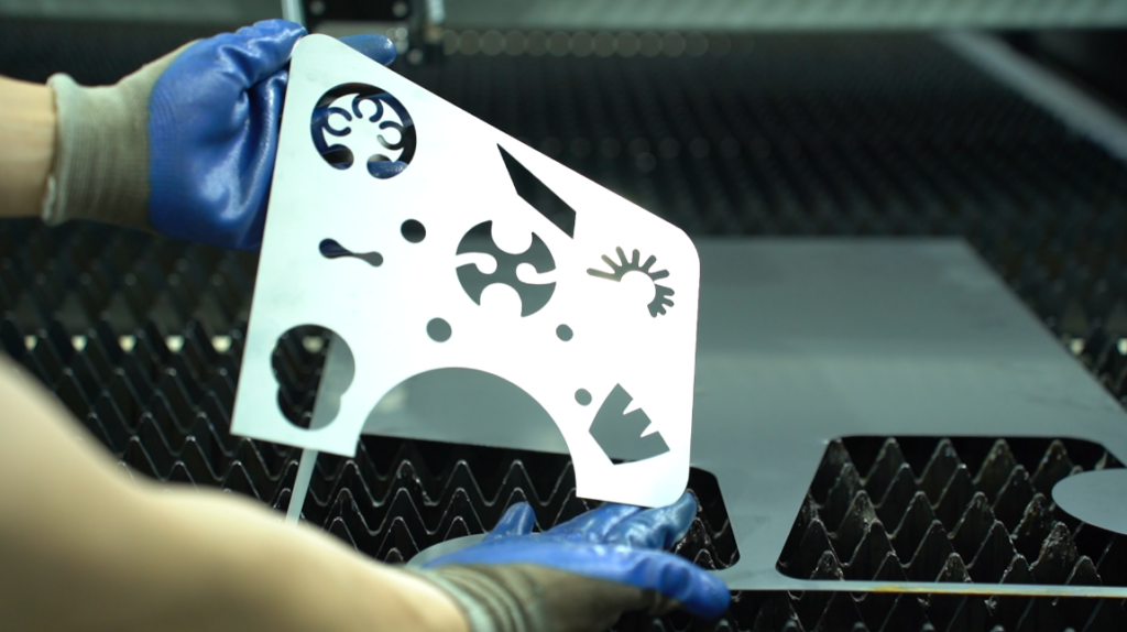 Laser Cut Metal Sample Finished Part