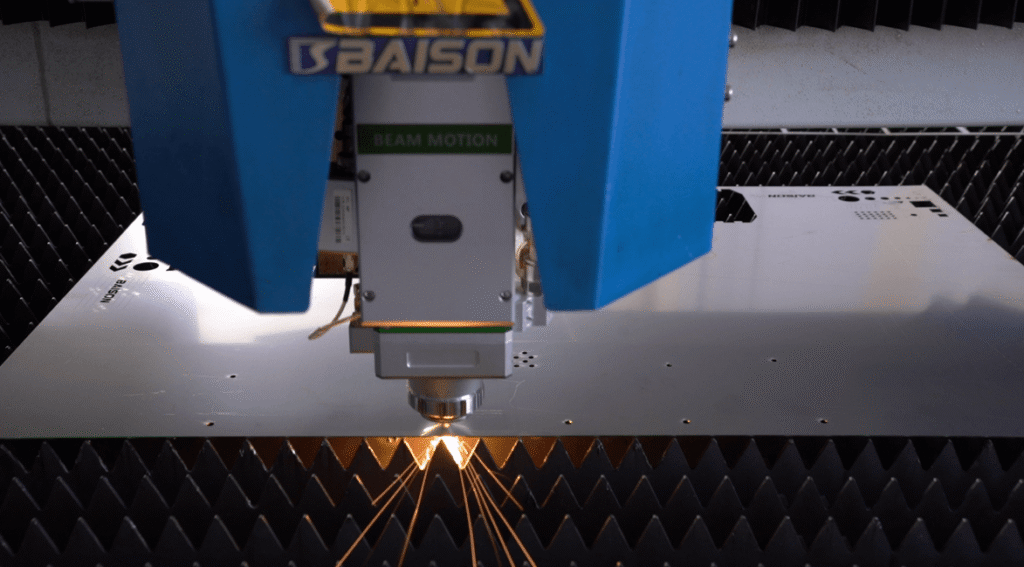 Baison Faserlaserschneidmaschine zur Bearbeitung von Blechen.
