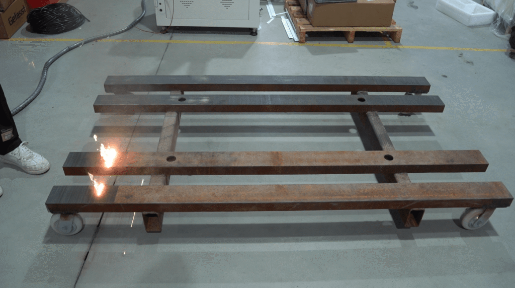 Automotive parts laser cleaning