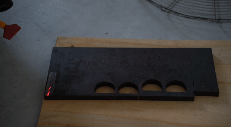 laser cutting perforated metal plate