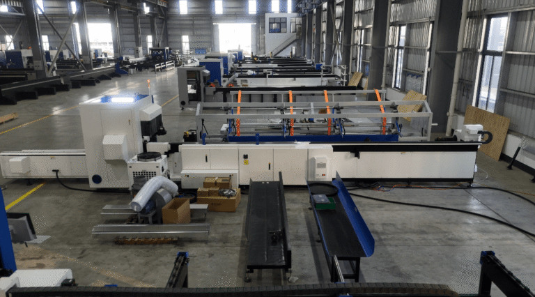 Panorama of industrial laser tube cutting machine