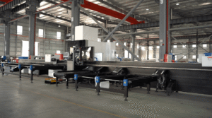 Baison V24ESSP industrial laser tube cutting machine in factory
