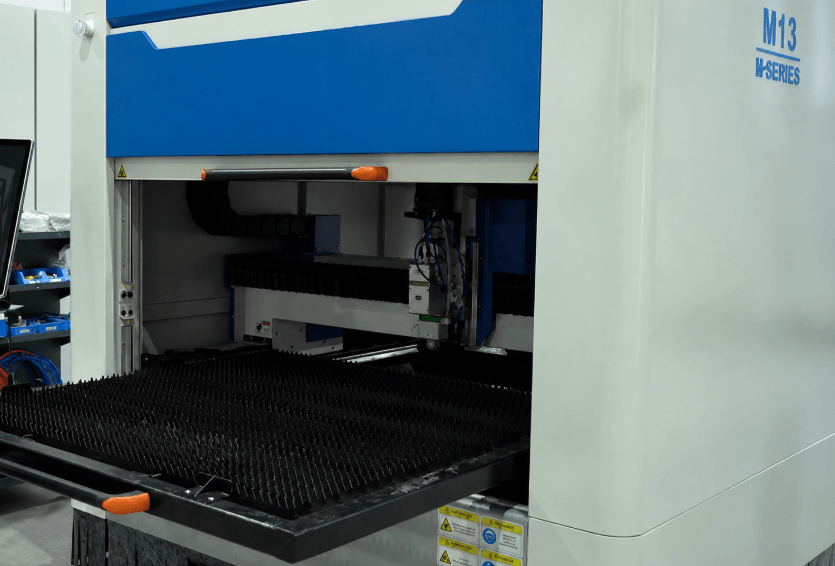 Laser cutting machine workbench