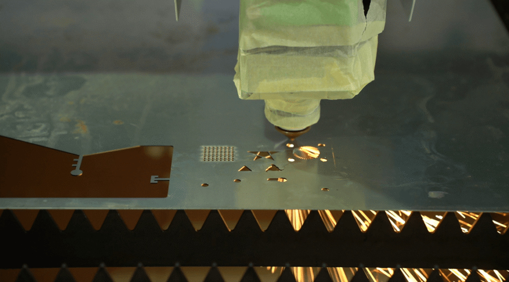 Precision laser cutting metal