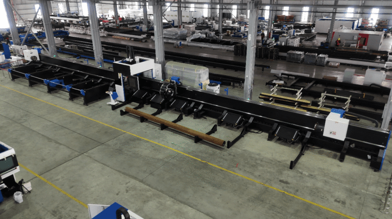 Baison industrial laser pipe cutting machine workshop