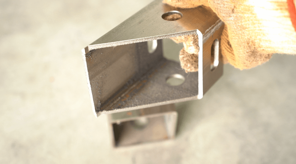 Laser cut metal tube sample