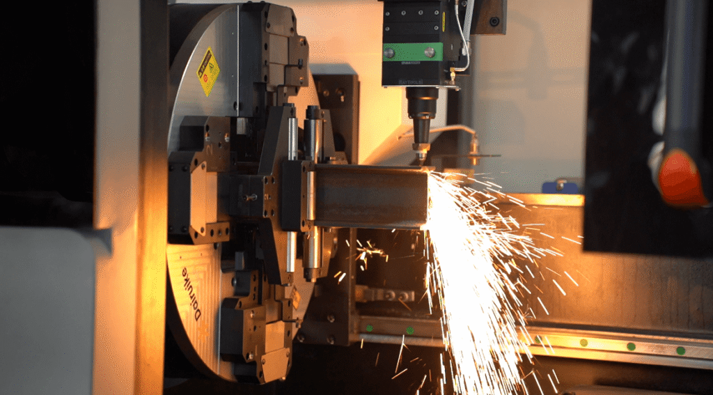 Baison laser cutting H-beam steel