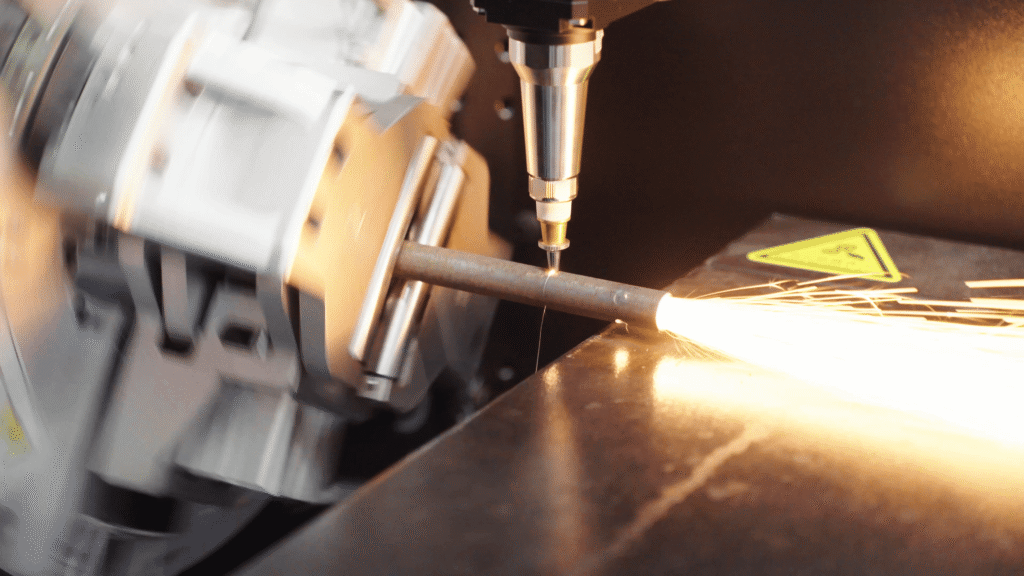 Fiber laser high-speed tube cutting