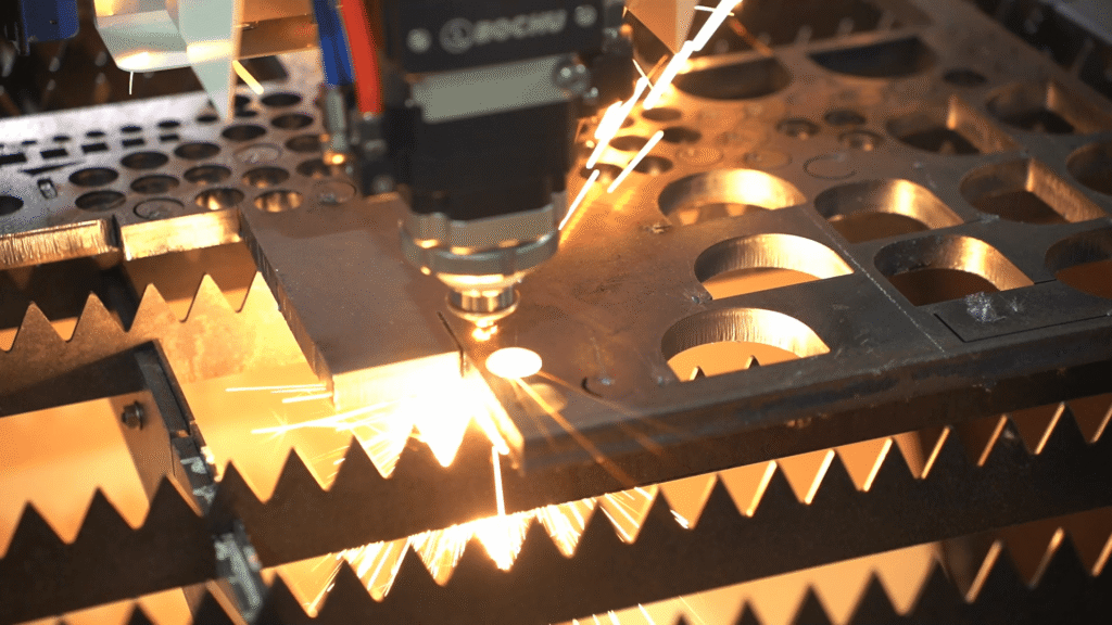 Precision metal sheet laser cutting