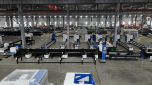 Baison heavy-duty laser tube cutter workshop assembly