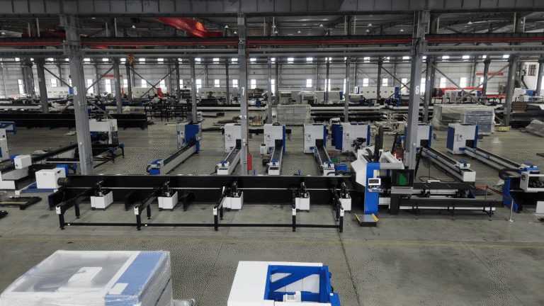 Baison heavy-duty laser tube cutter workshop assembly