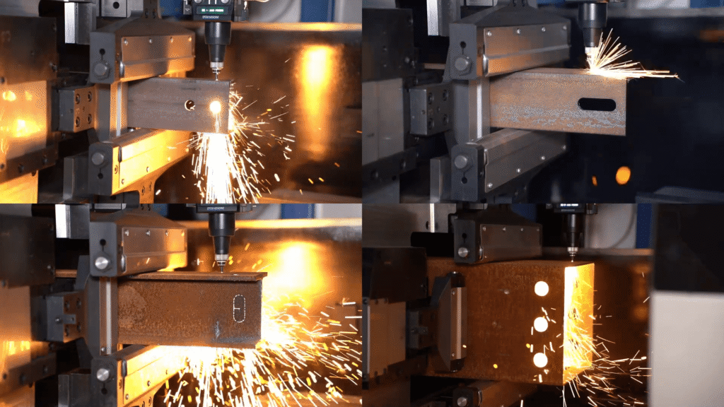 Baison heavy tube laser cutting and beveling process
