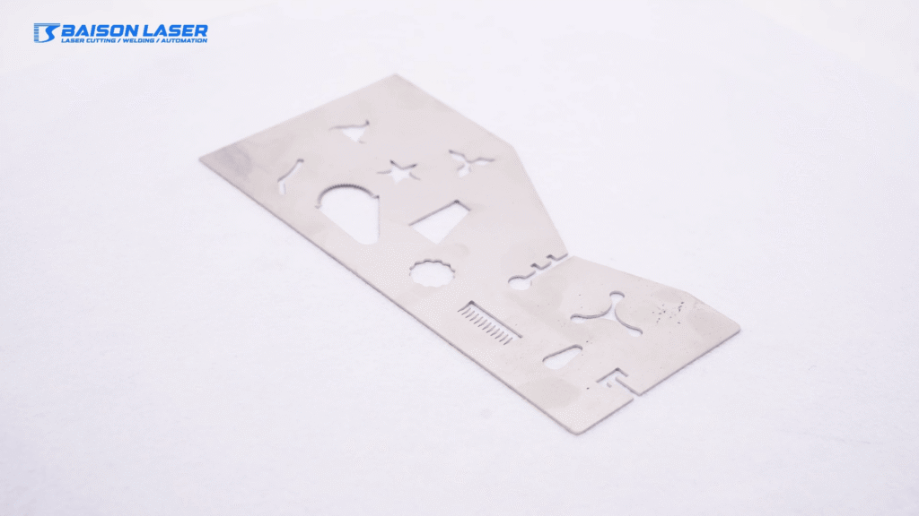 Smooth stainless steel laser cutting cross‑section