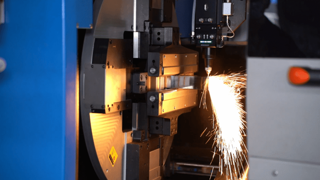 Laser Tube Cutting Machine Spark Cutting Operation
