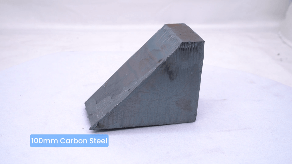 100mm thick carbon steel laser cut sample