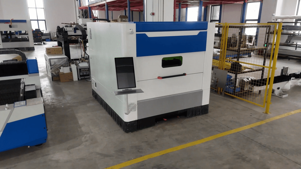 M13 single table enclosed fiber laser cutting system