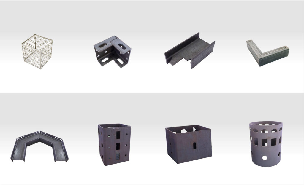 Heavy duty laser cut steel tube profiles
