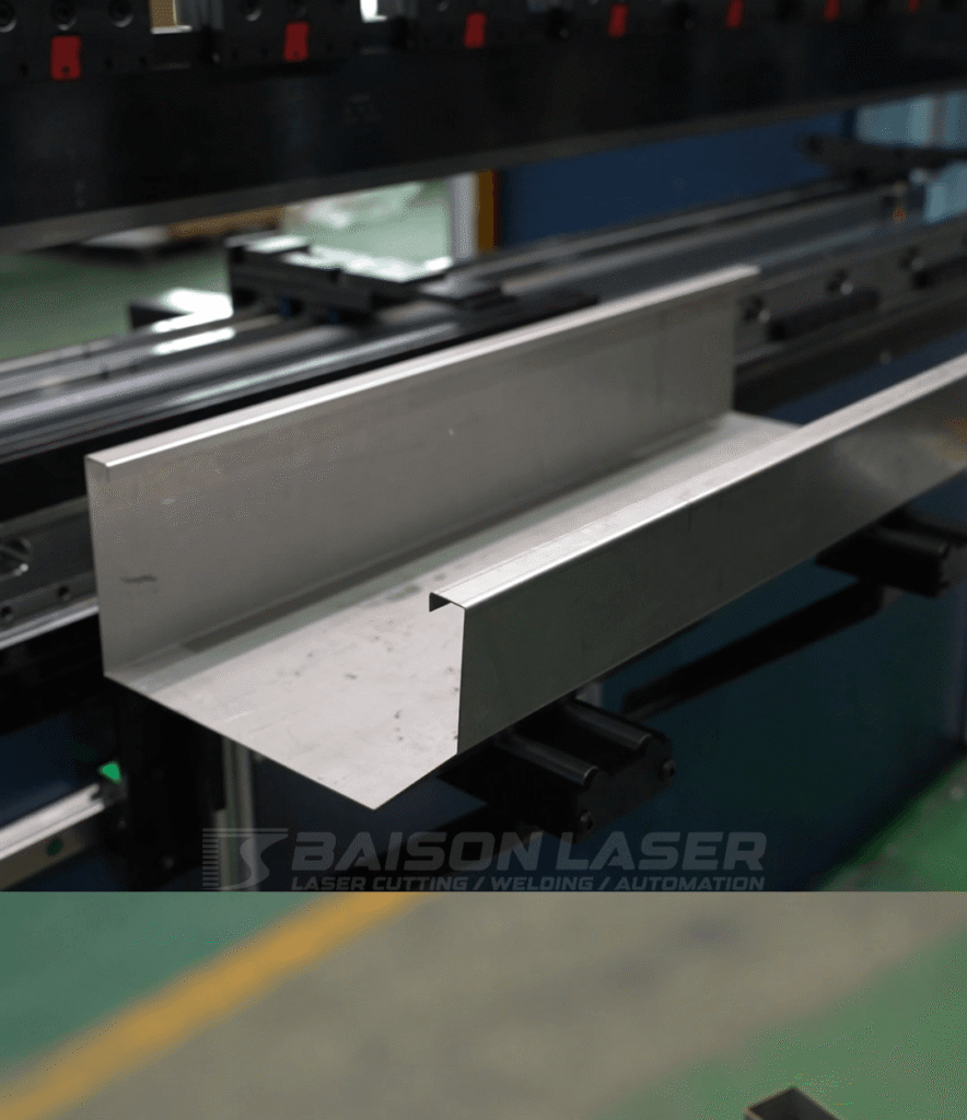 Precision bent stainless steel sheet metal part for EV charger enclosure assembly